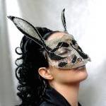 Rabbit Masquerade Mask, Ladies, Handmade
