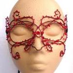 Red Vine Masquerade Mask