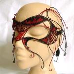 Red And Black Cyber Gothic Mask