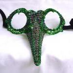 Green Humming Bird Mask, Ladies, Handmade