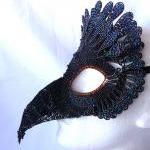 Vulture Masquerade Mask, Mens, Handmade, Bird Of..