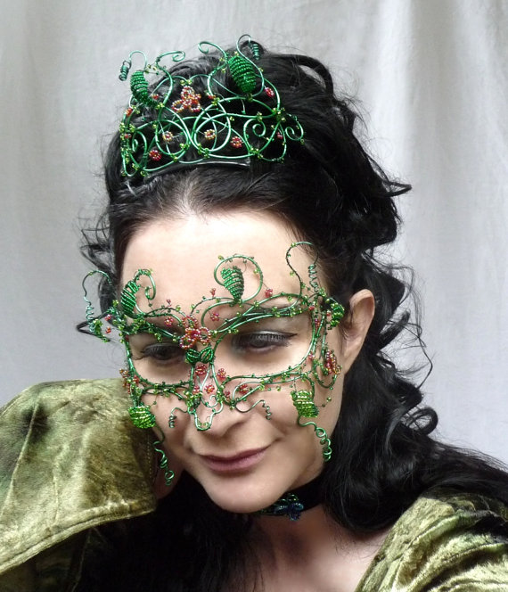 May Queen Masquerade Mask, Handmade on Luulla