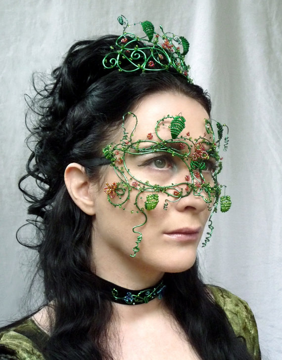 May Queen Masquerade Mask, Handmade on Luulla
